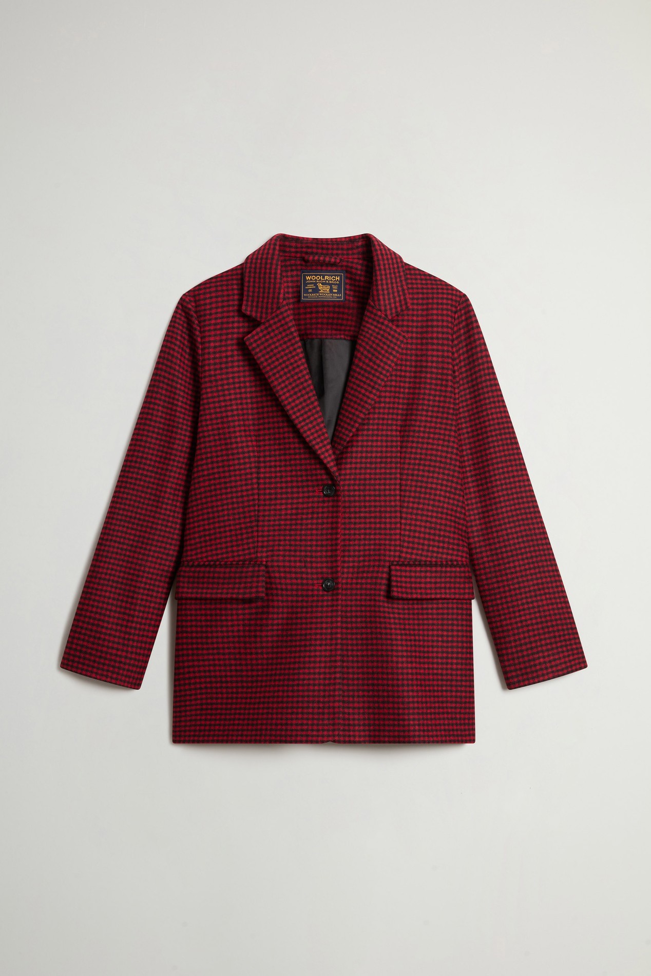CHECK WOOL BLAZER Rot photo 5 | Woolrich