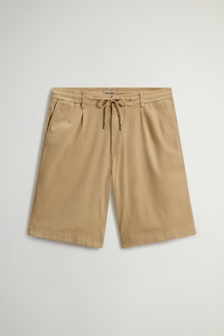 LINEN BLEND MILTON SHORT GD Beige photo 3 | Woolrich