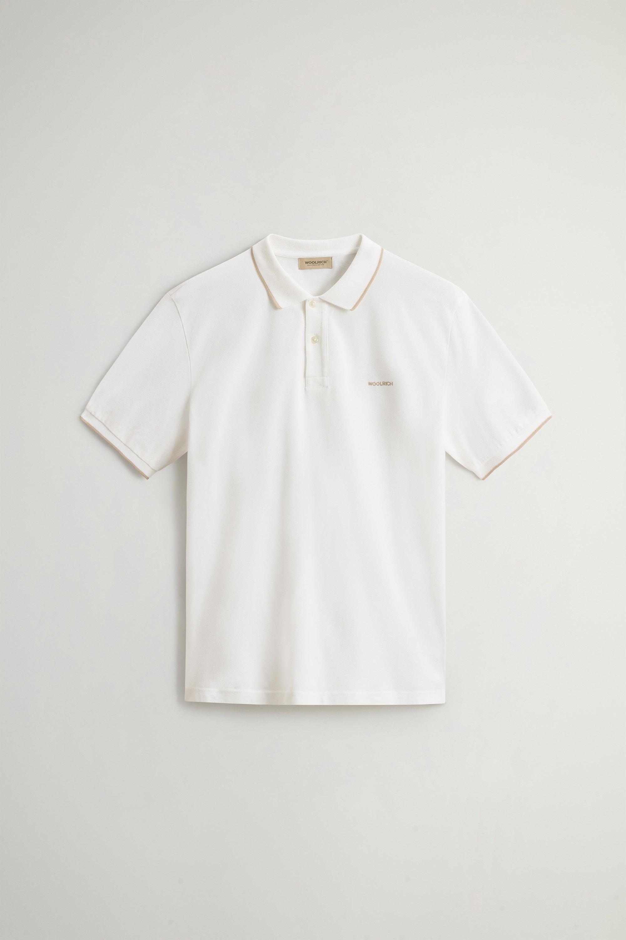 Monterey Polo Shirt in Stretch Cotton-Blend Pique White photo 5 | Woolrich