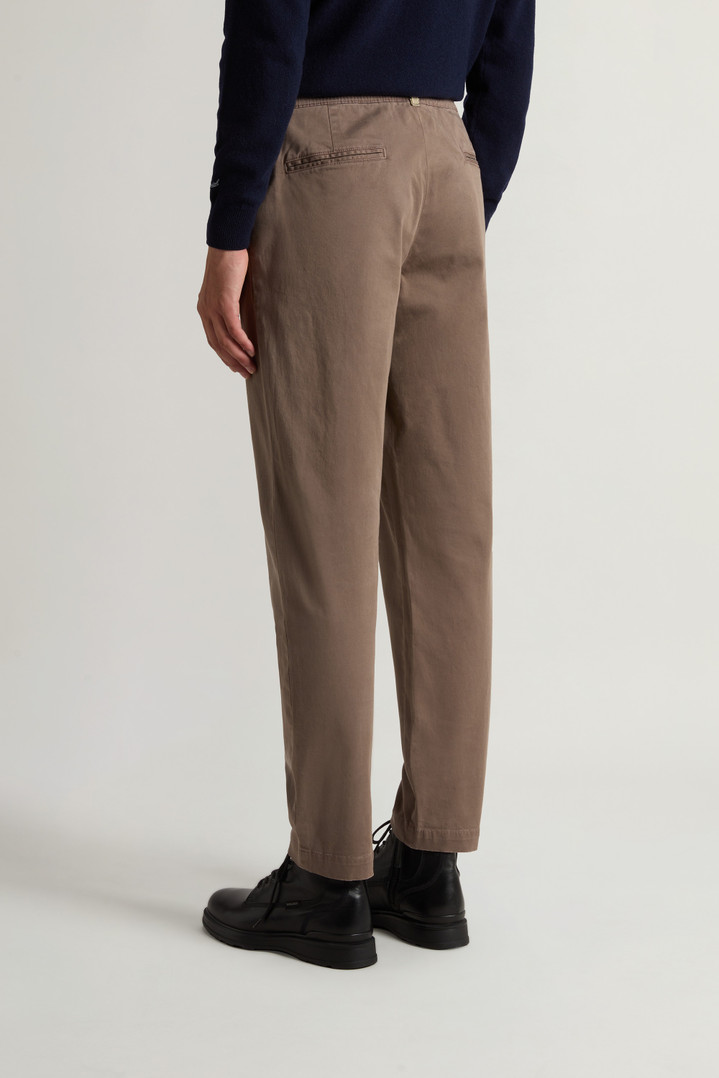 Stretch Cotton Twill Milton Pants Brown photo 2 | Woolrich
