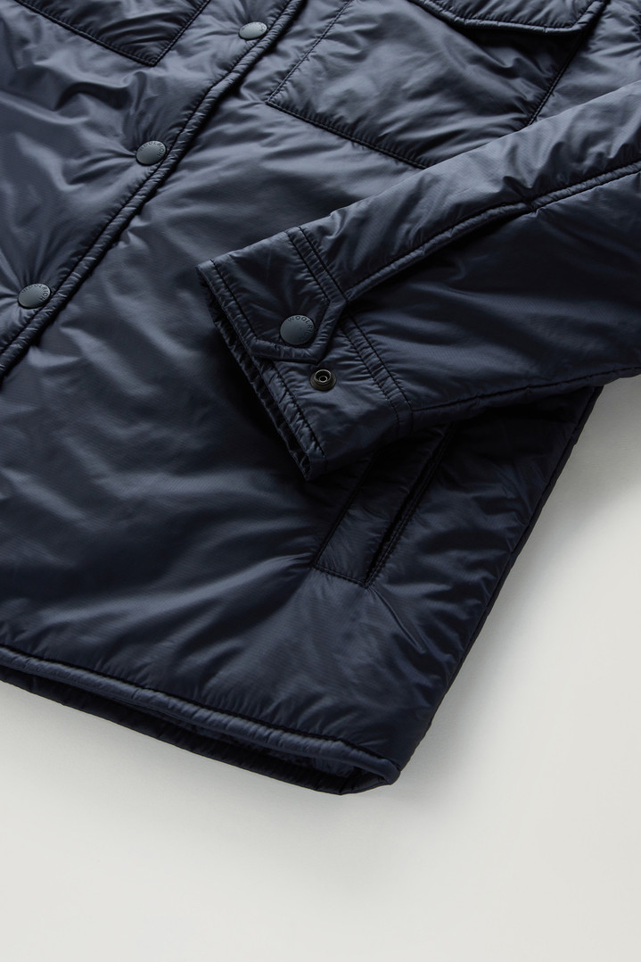 Padded Overshirt in Recycled Pertex Quantum Blue photo 4 | Woolrich