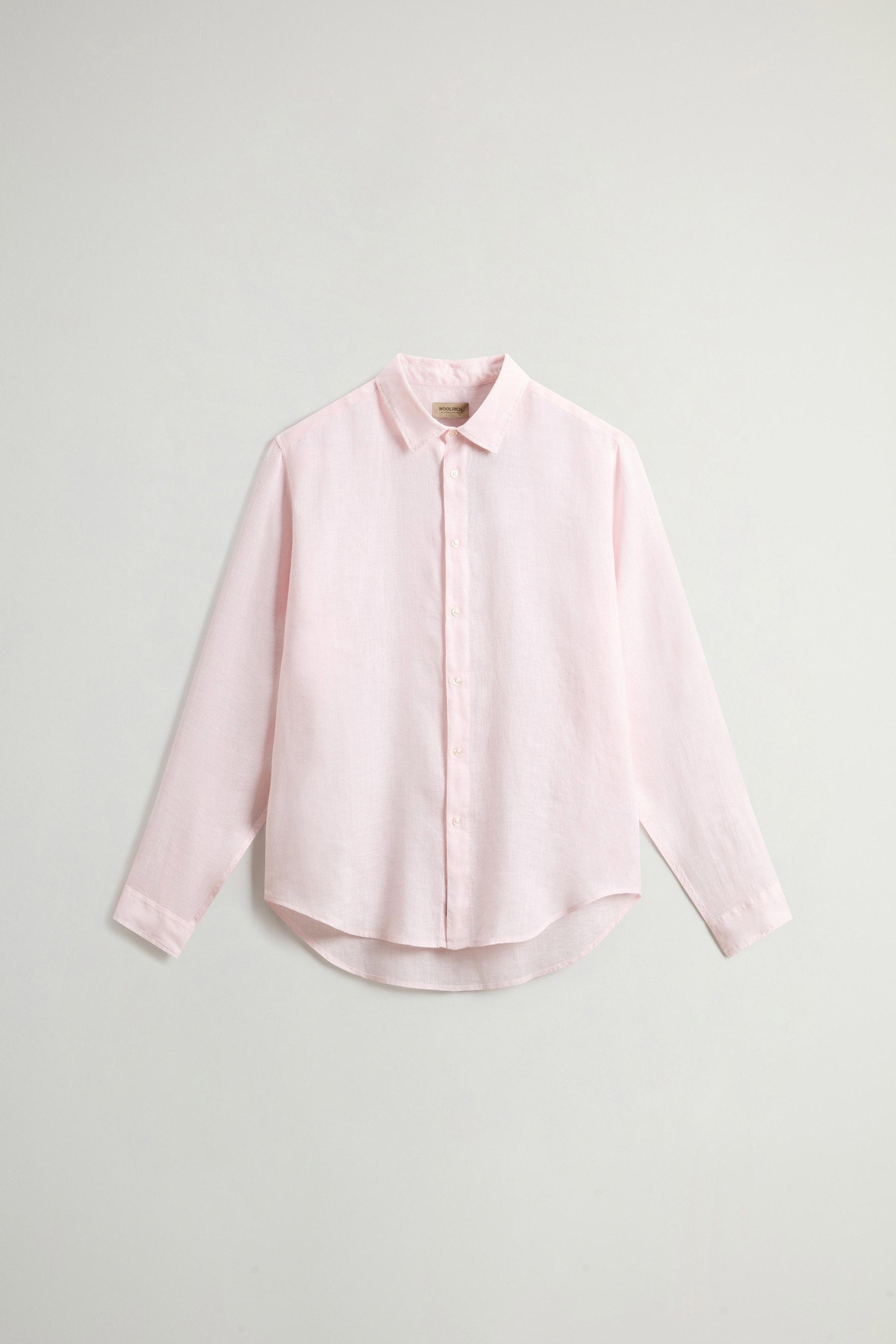 LINEN SHIRT Pink photo 5 | Woolrich