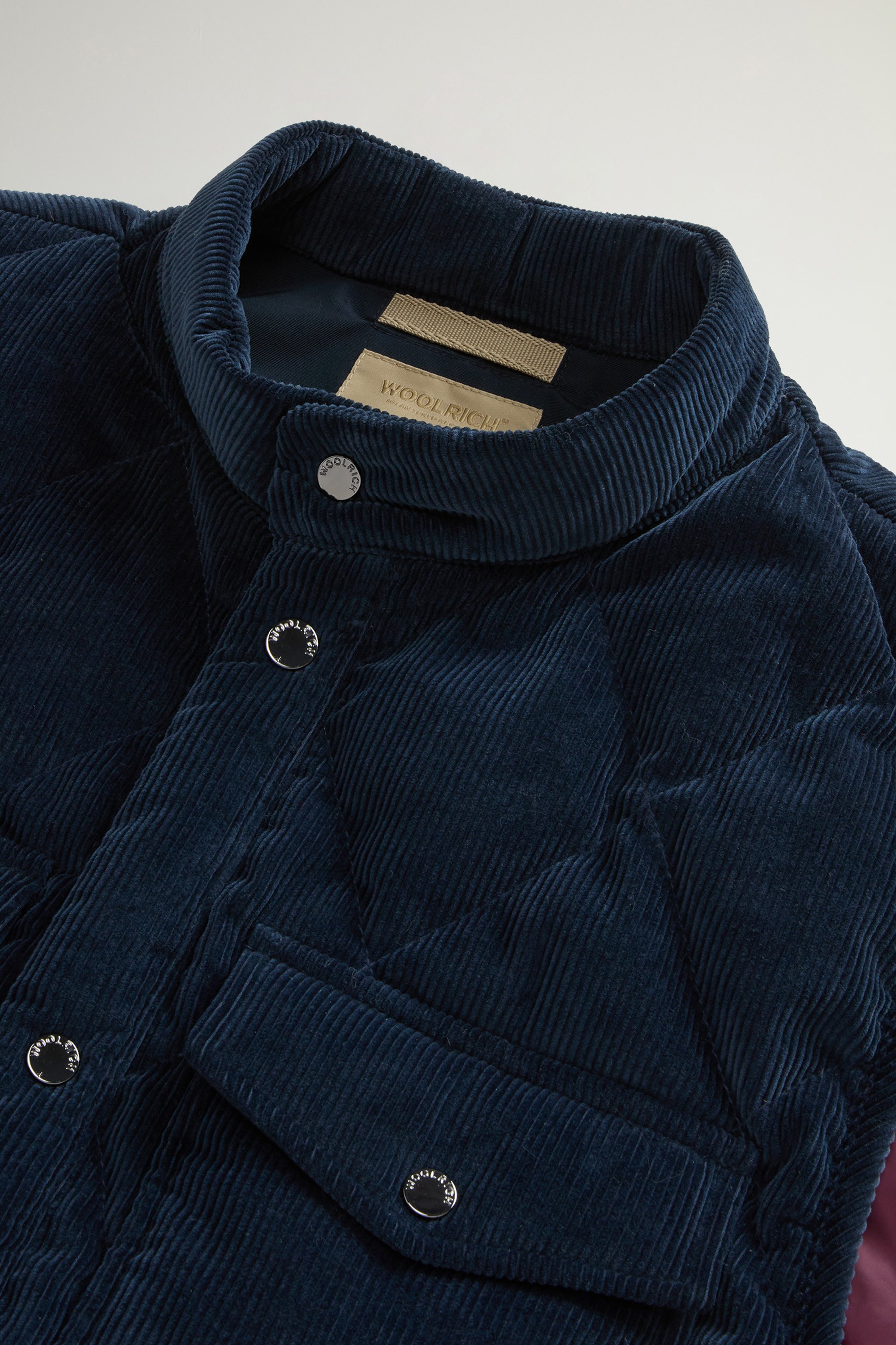 Corduroy Vest with Diamond Quilting Blue photo 6 | Woolrich
