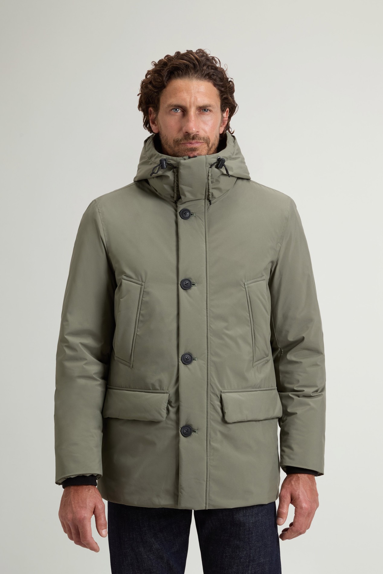 Cloud Arctic Parka with Hood Green photo 1 | Woolrich