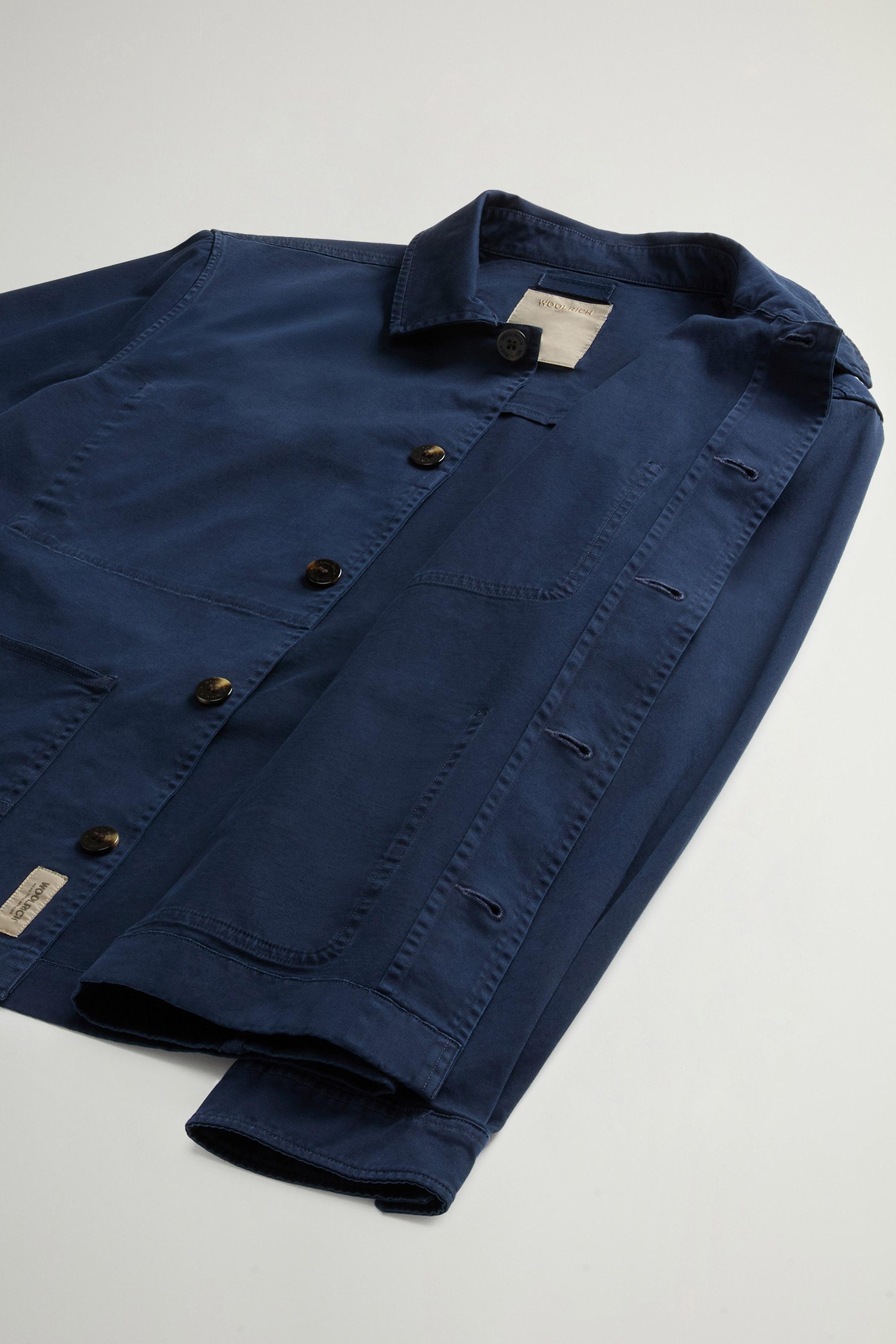 Garment-Dyed Chore Overshirt in Cotton Twill Blue photo 8 | Woolrich