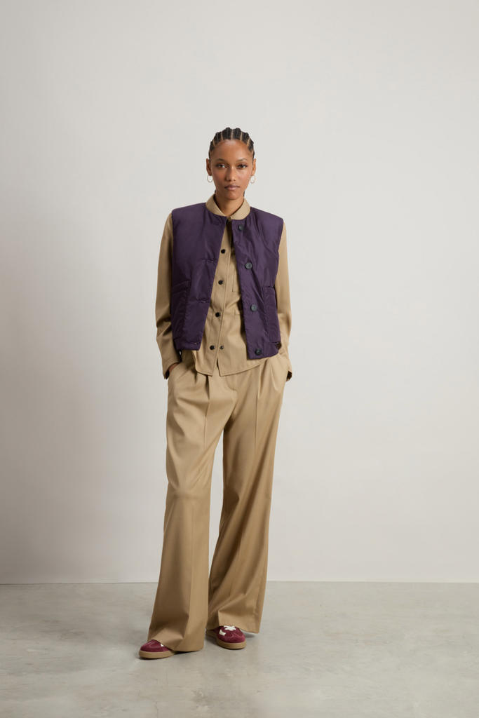 Overshirt in Wool Blend Beige photo 9 | Woolrich