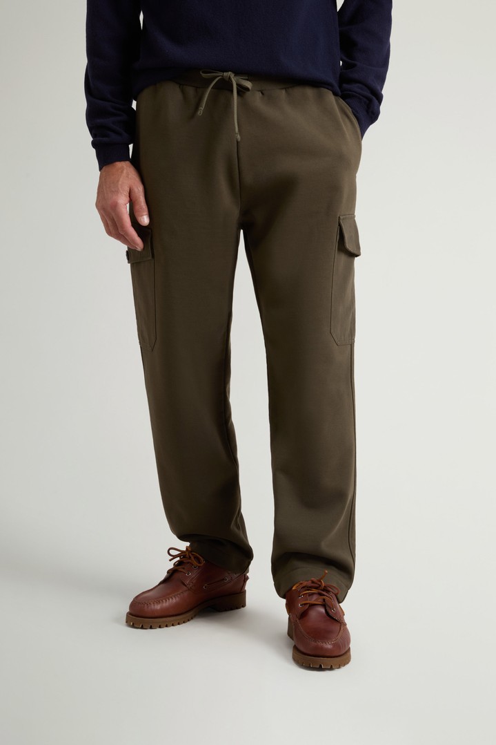 GRAPHIC FLEECE SWEATPANT Green photo 1 | Woolrich