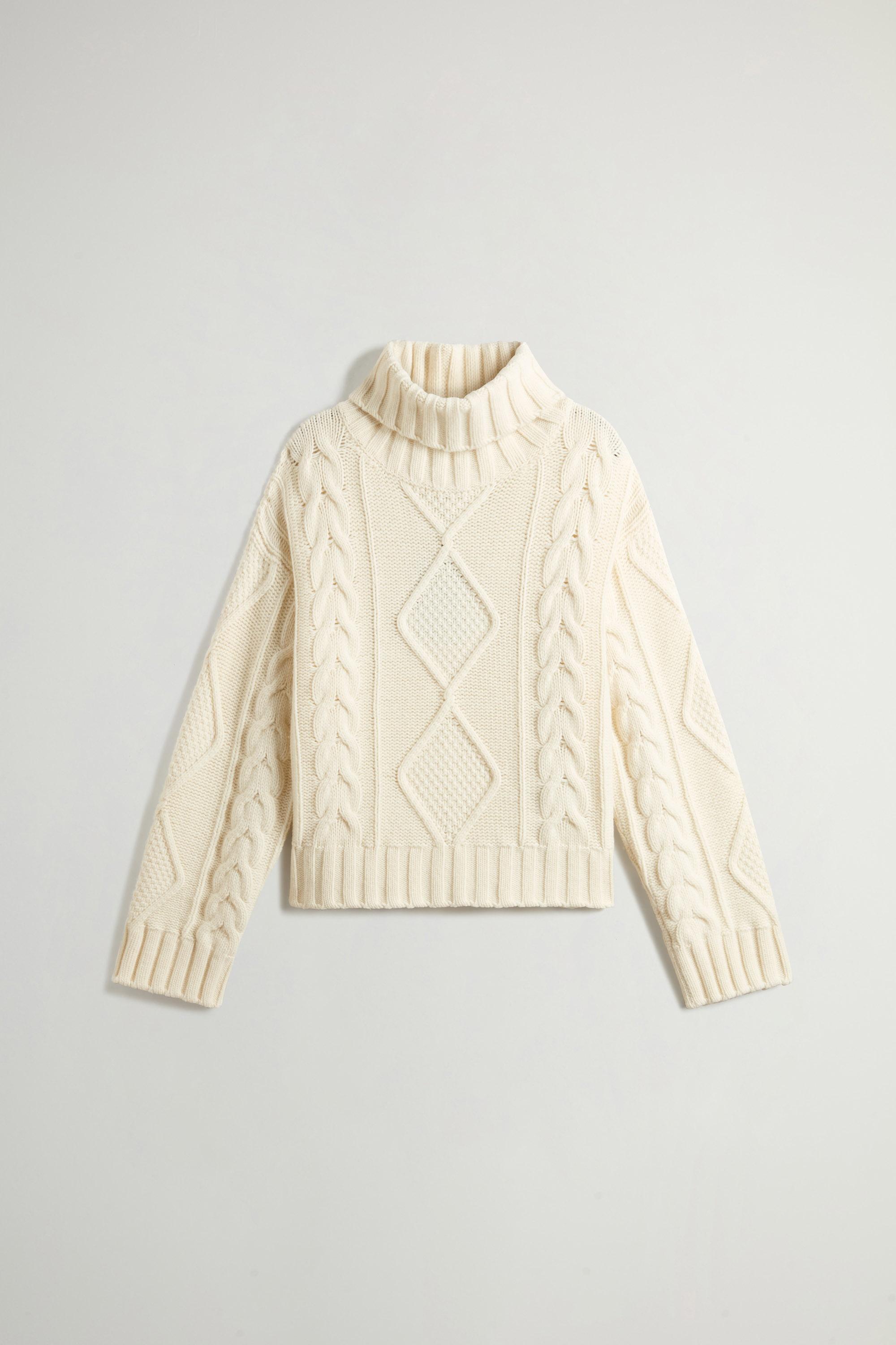 3GG ARAN TURTLENECK White photo 5 | Woolrich
