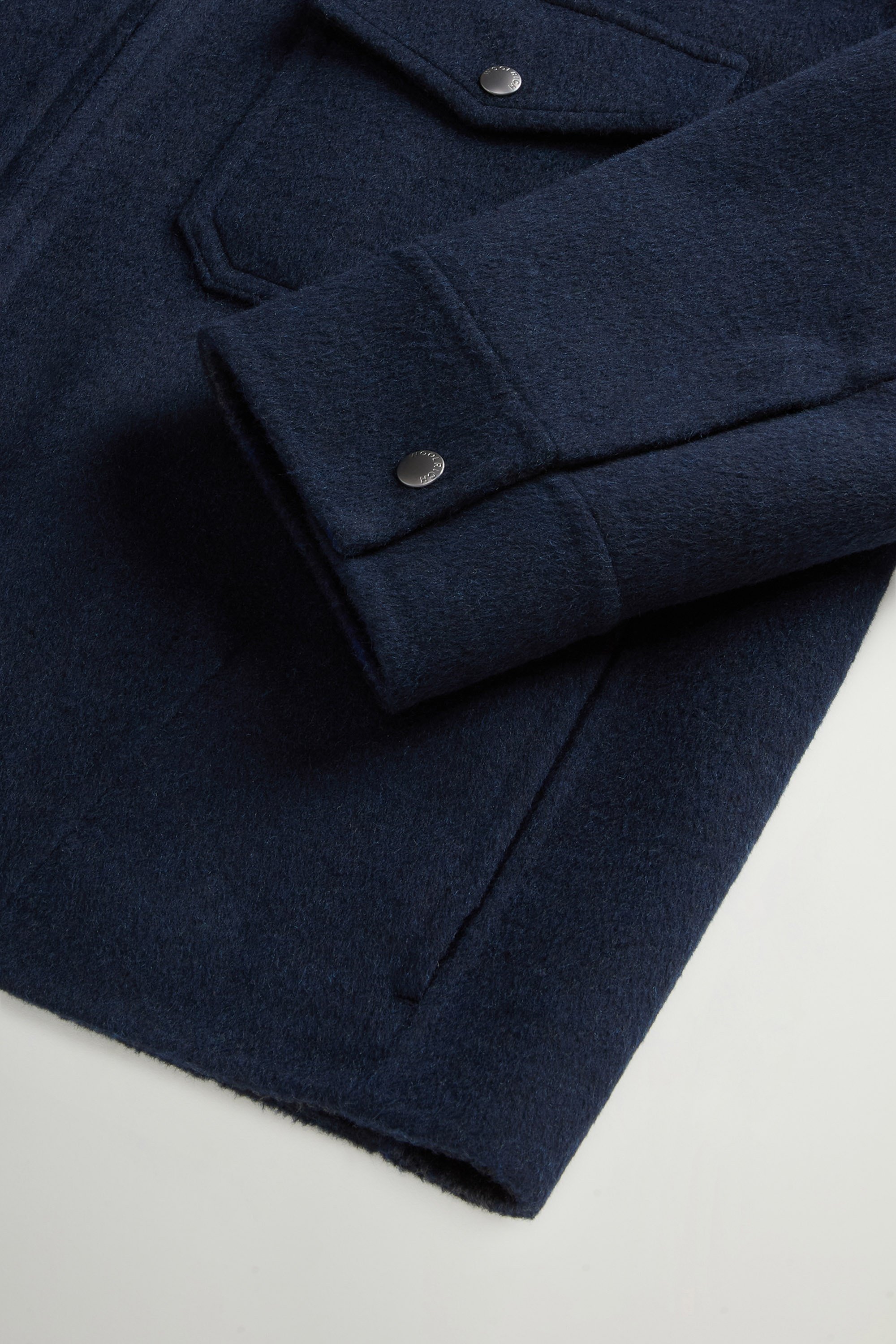 Jacket in Double-Face Wool Blend Blue photo 7 | Woolrich
