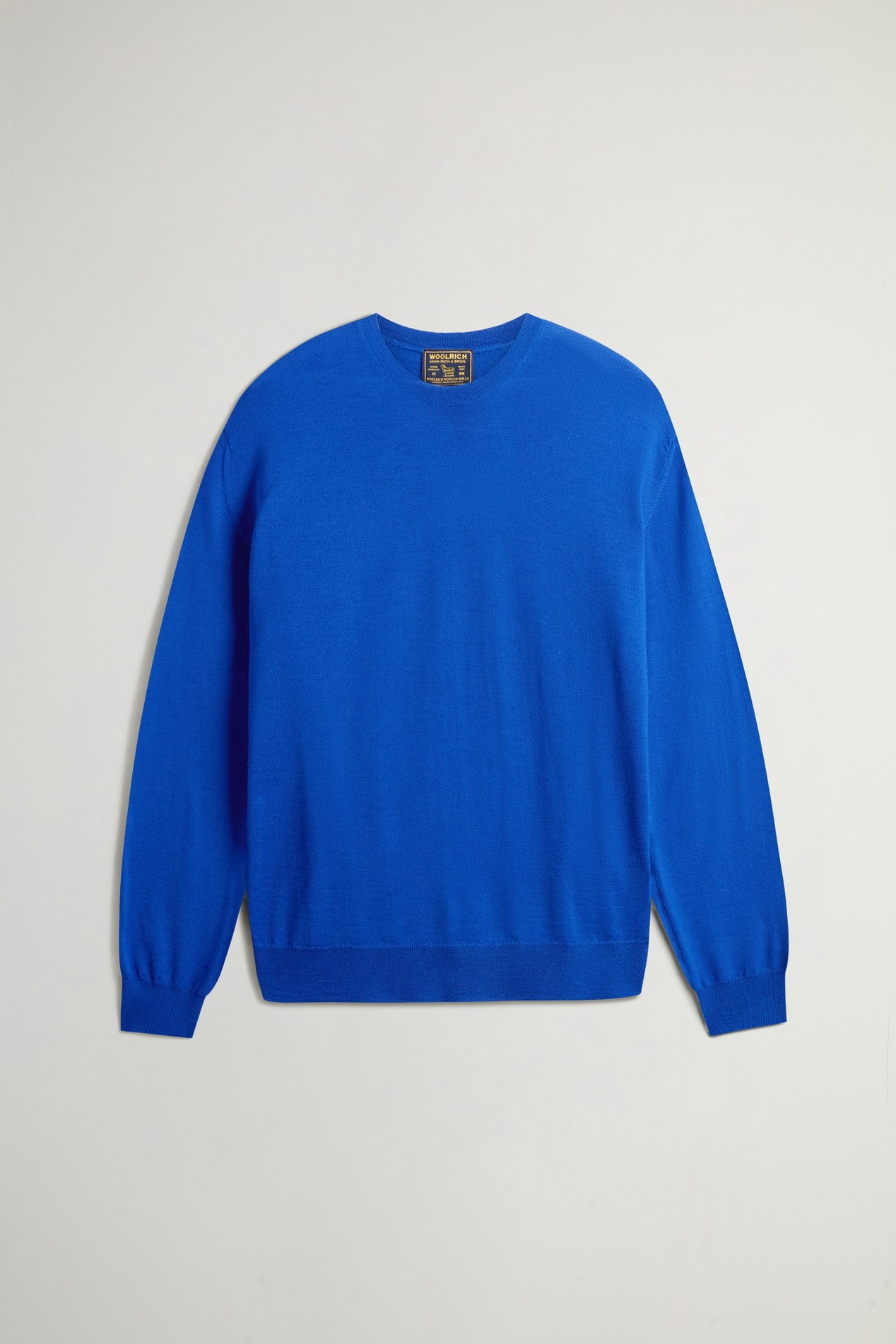Maglione girocollo in pura lana vergine Merino Blu photo 5 | Woolrich