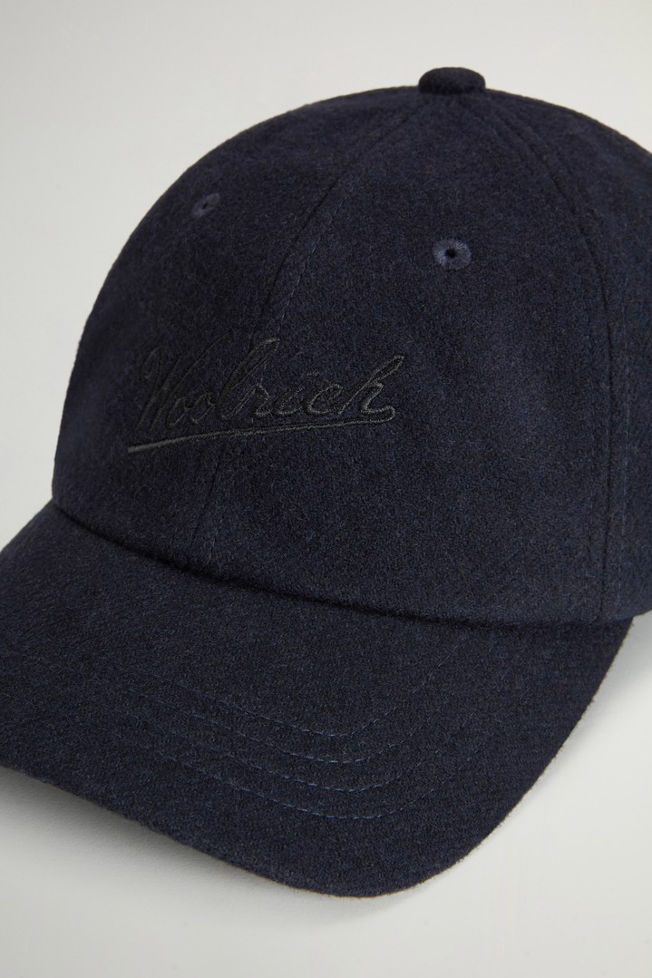 SOLID WOOL BASEBALL CAP Blue photo 4 | Woolrich
