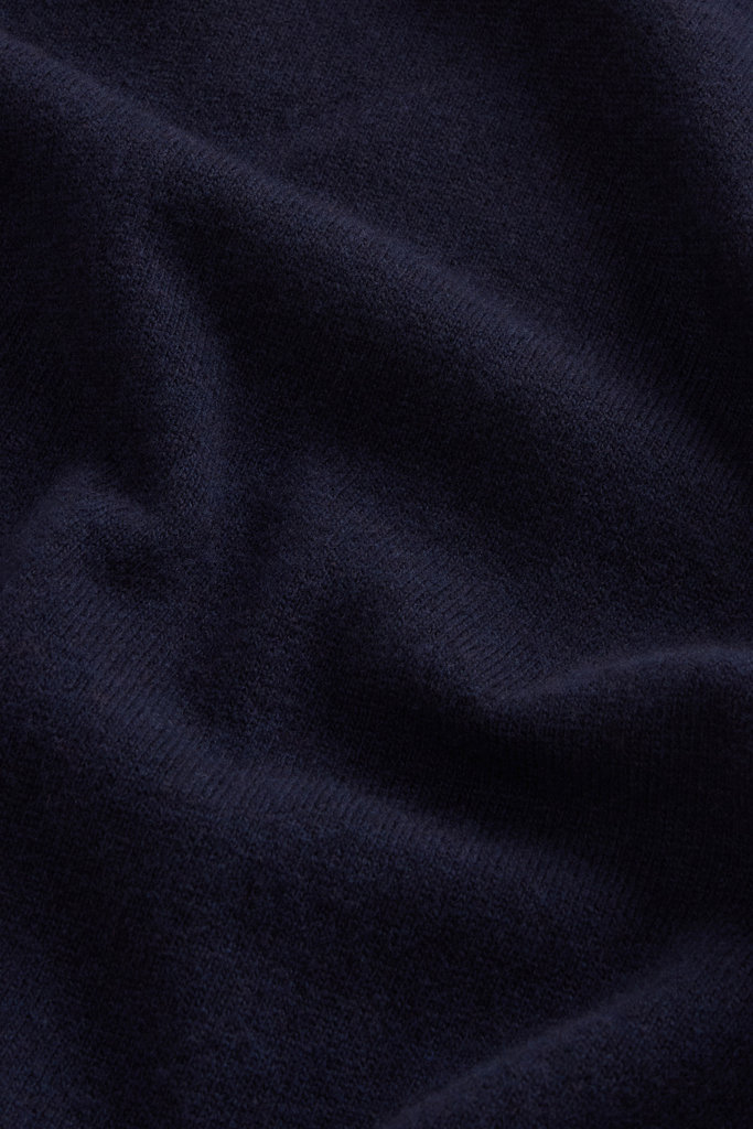 Trui van zuivere scheerwol met V-hals Blauw photo 3 | Woolrich