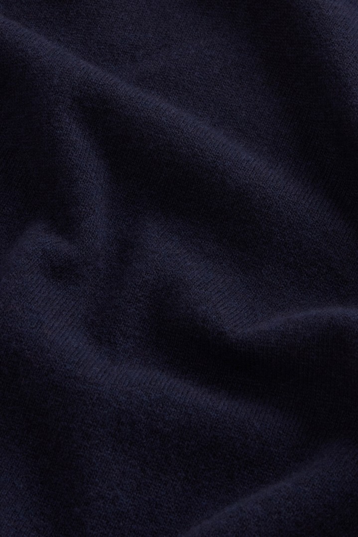 Trui van zuivere scheerwol met V-hals Blauw photo 3 | Woolrich