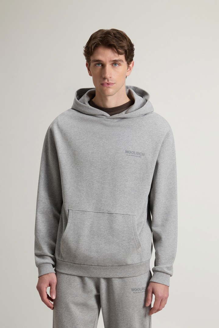 MACRO LOGO HOODIE Gray photo 1 | Woolrich