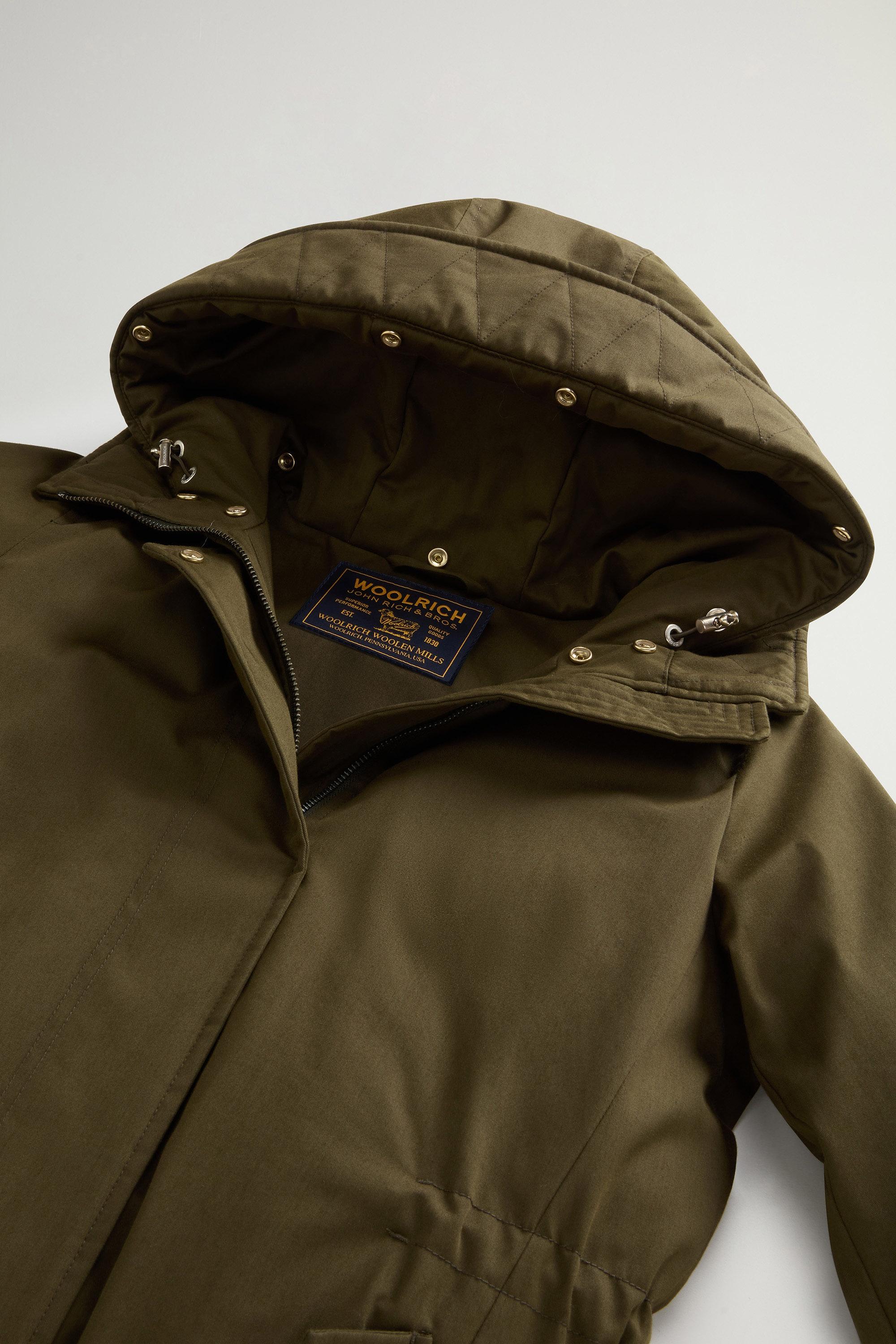 BEST COTTON FAUX FUR PARKA Vert photo 7 | Woolrich