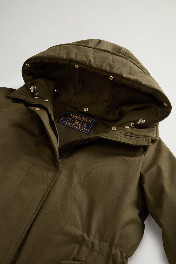 BEST COTTON FAUX FUR PARKA Vert photo 7 | Woolrich