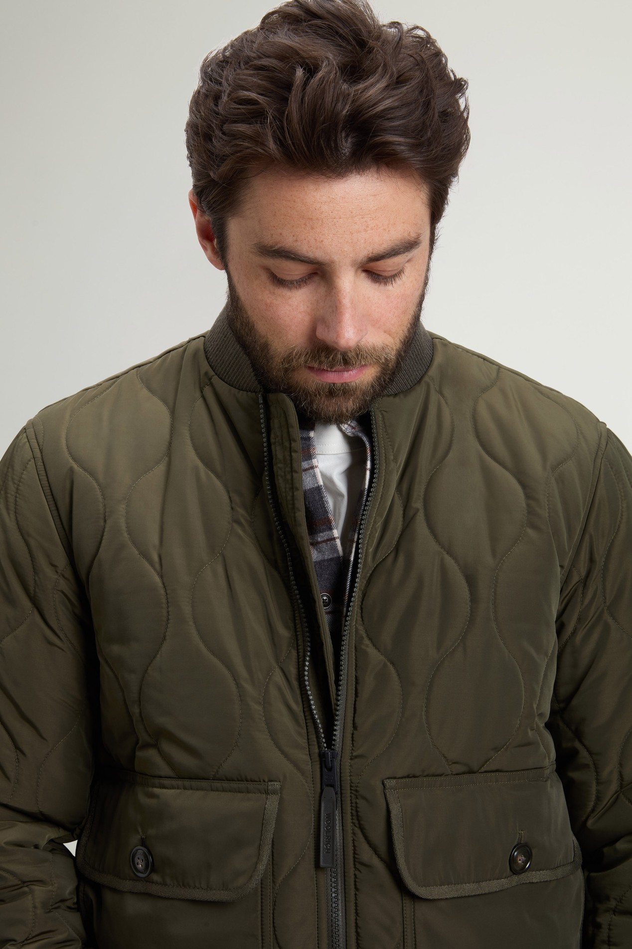 ONION QUILTED BOMBER Green photo 4 | Woolrich