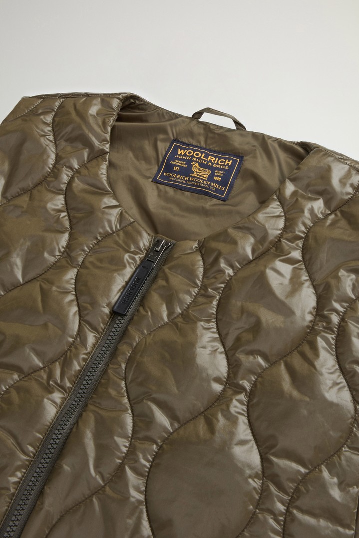 Packable Quilted Vest in Urban Light Nylon Green photo 2 | Woolrich