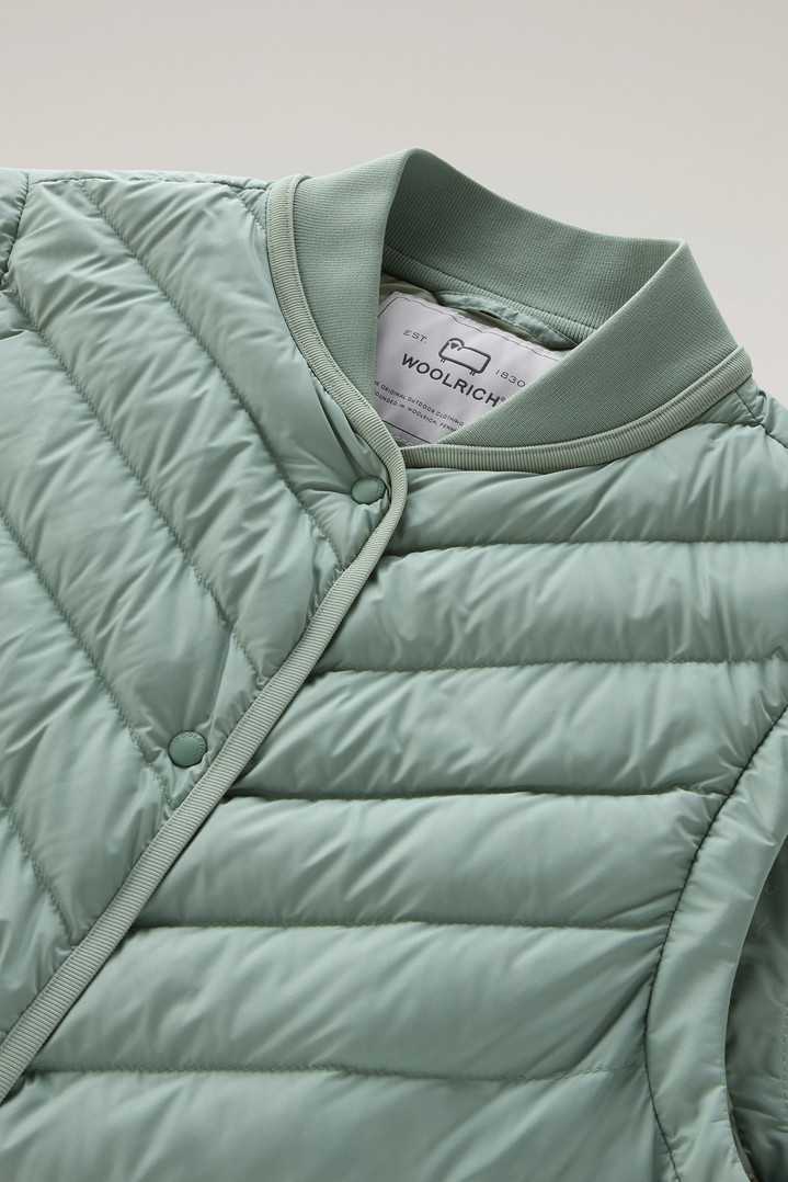 Microfiber Vest with Chevron Quilting Green photo 2 | Woolrich