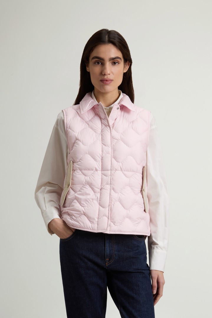 Quilted Microfiber Heritage Vest Pink photo 1 | Woolrich