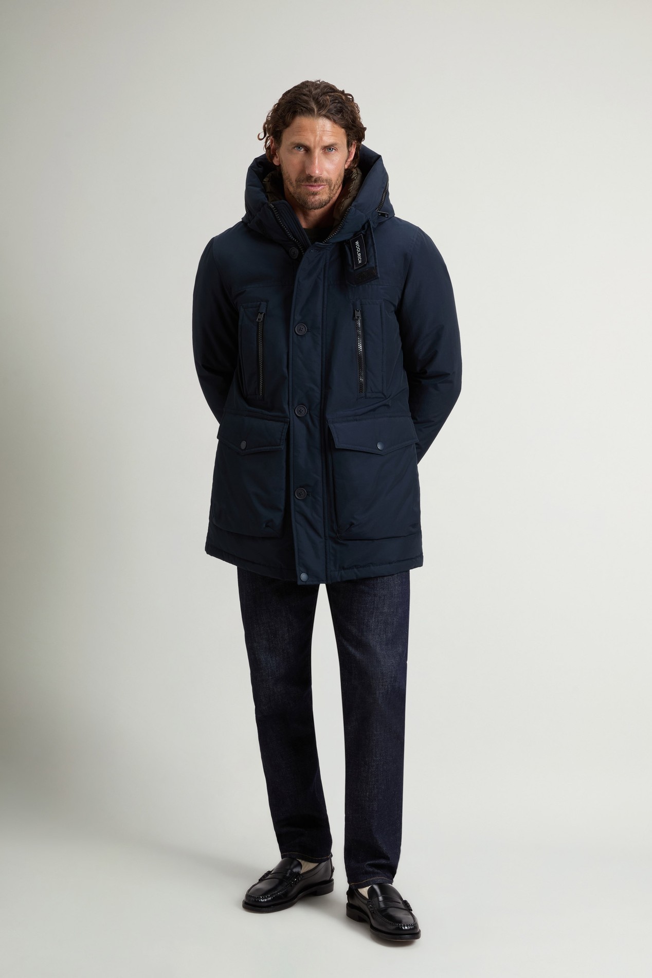 Arctic Parka Evolution in Ramar Cloth Blue photo 2 | Woolrich