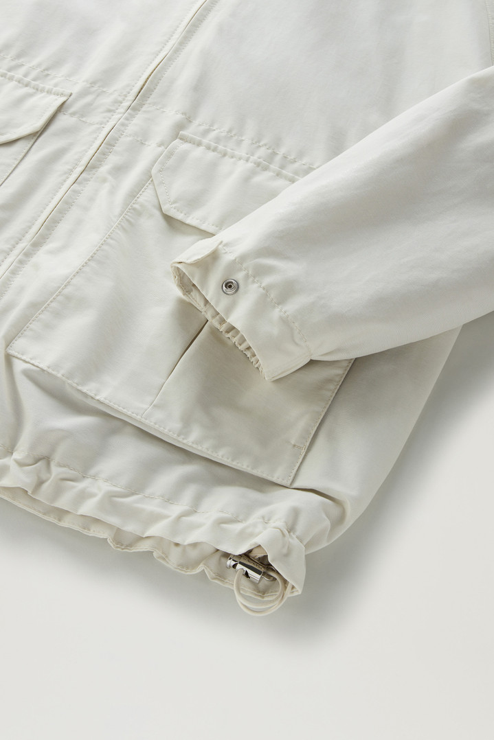 Cruiser Jacket in Ramar Cloth with Hood White photo 4 | Woolrich