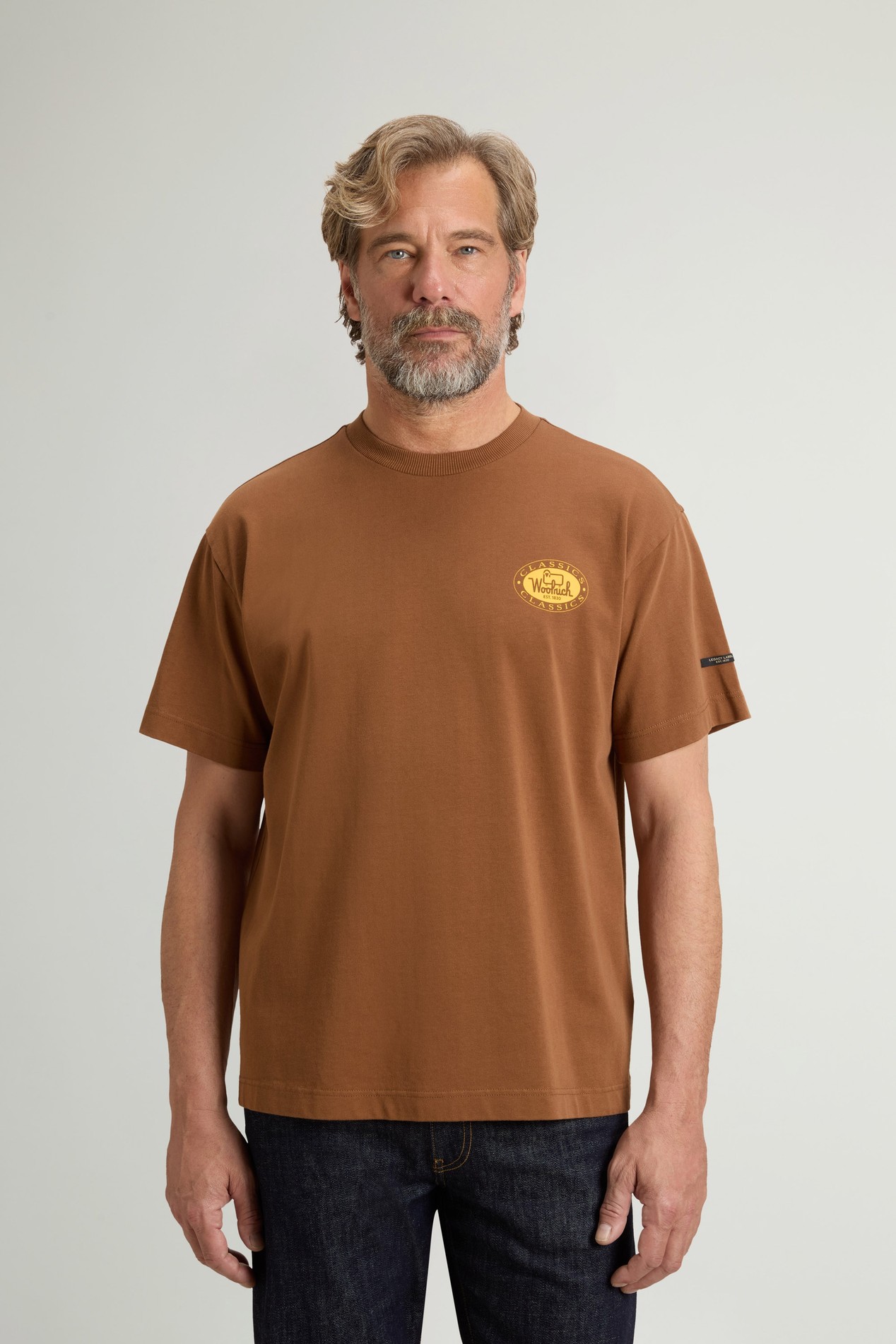 HEAVY JERSEY GRAPHIC T-SHIRT Bruin photo 1 | Woolrich