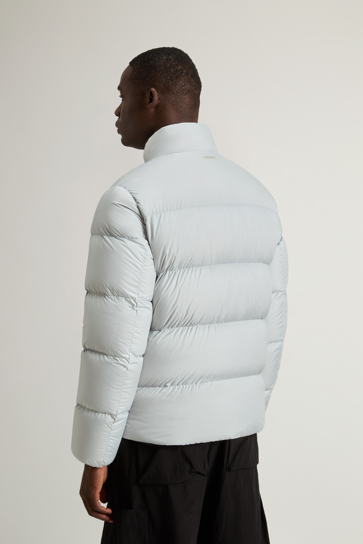 Cloud Down Jacket in Microfiber Gray photo 3 | Woolrich