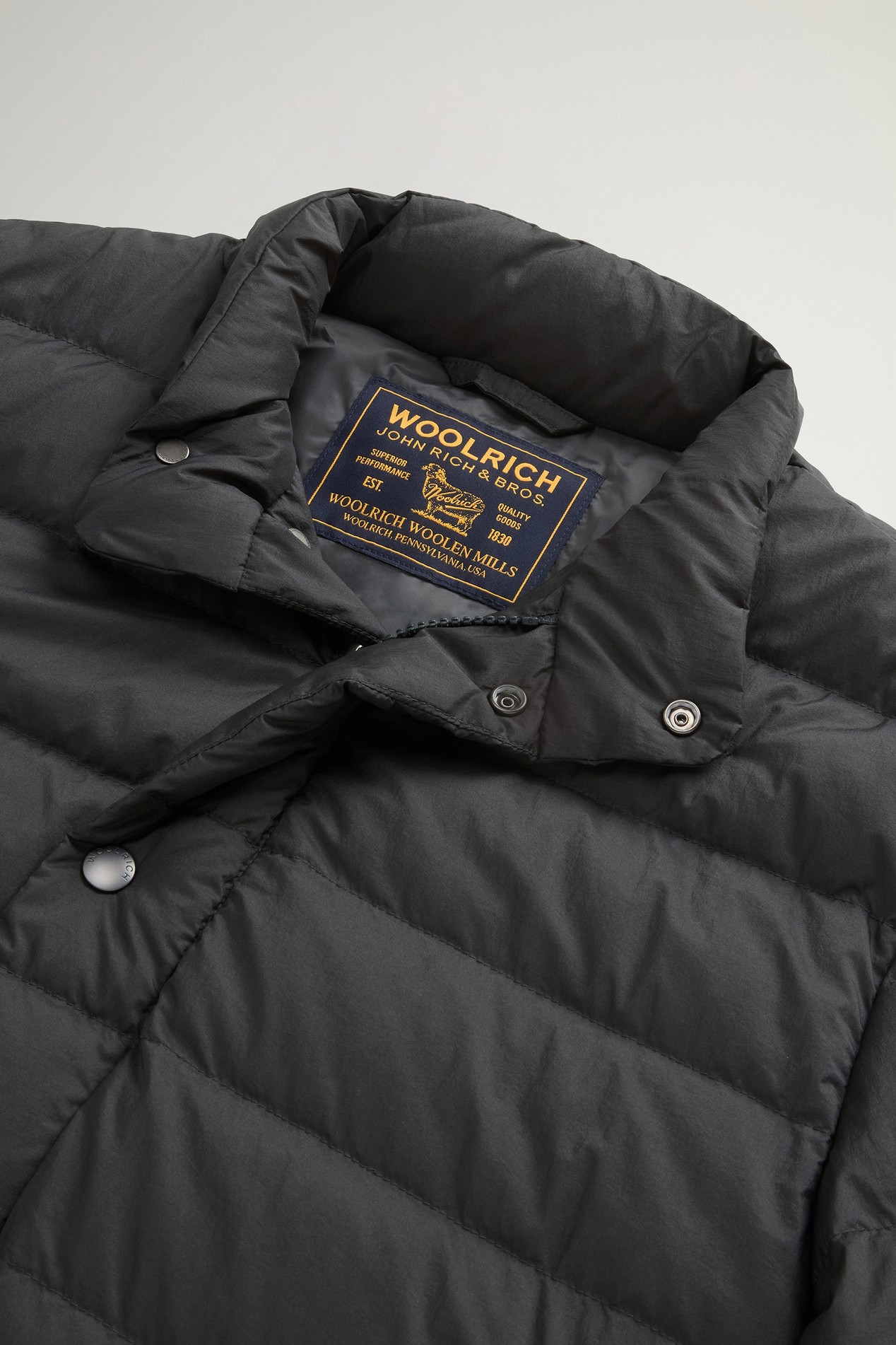 Bering Jacket in Crinkle Nylon Gray photo 2 | Woolrich