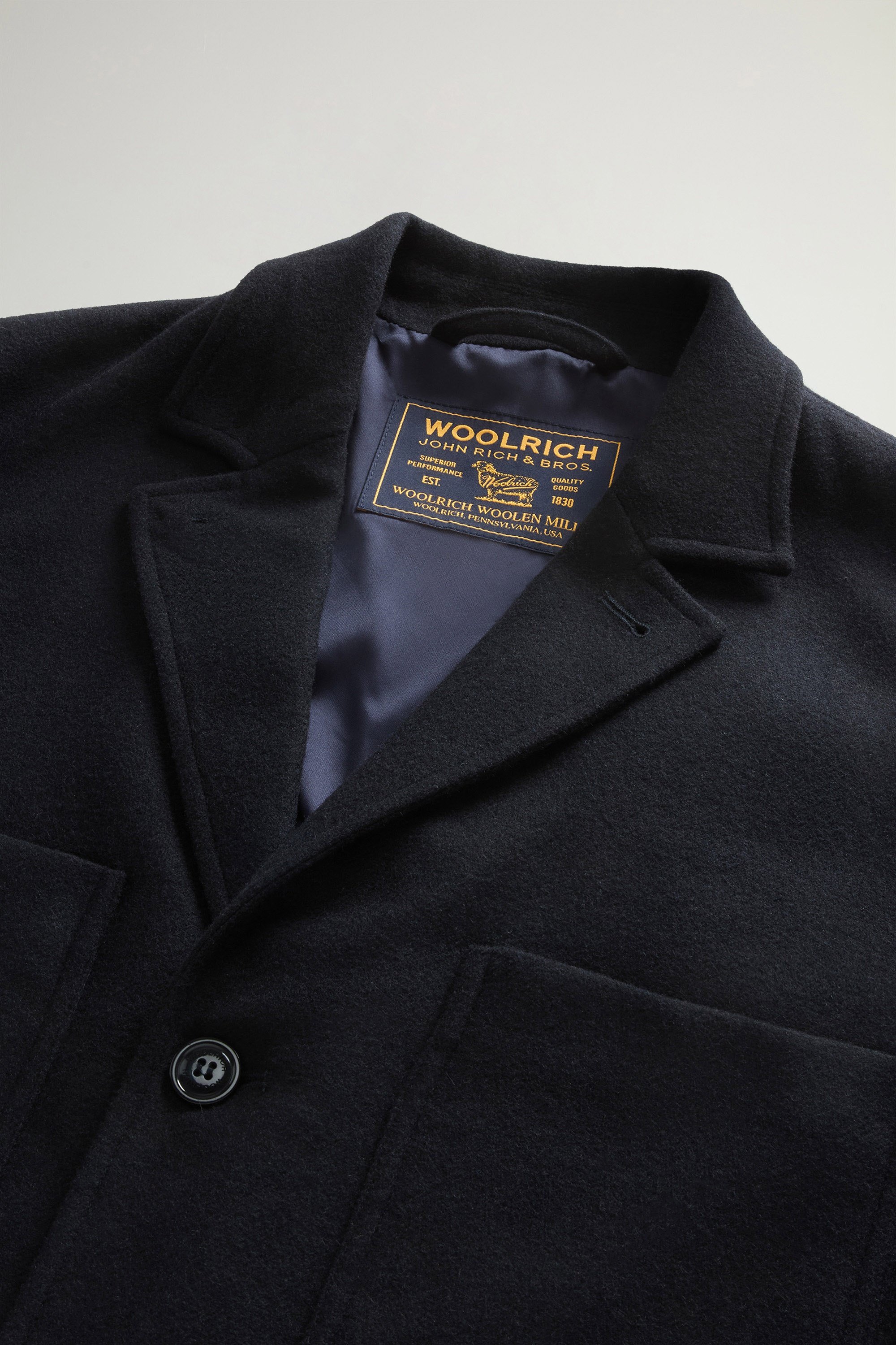 Checked Blazer in Recycled Italian Wool-Blend Flannel Blue photo 6 | Woolrich