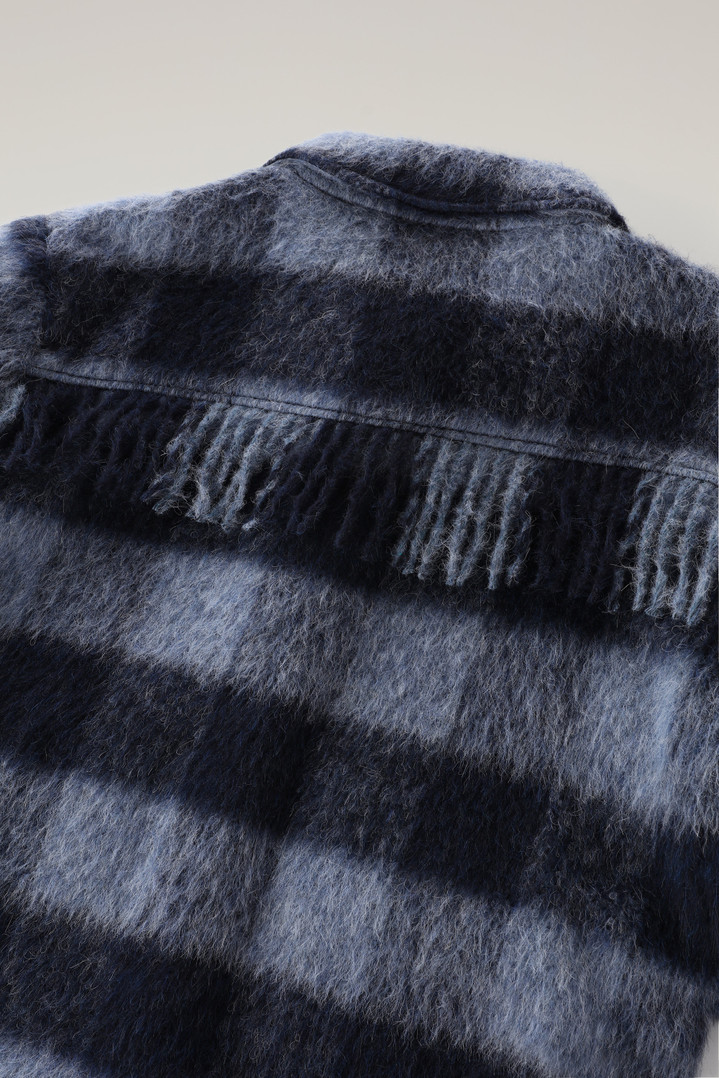 Brushed Blended Wool Overshirt with Fringe Multicolor photo 3 | Woolrich