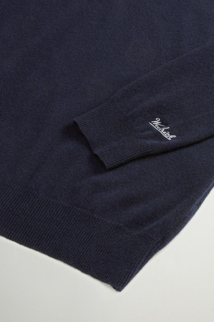 Pure Wool Crewneck Sweater Blue photo 6 | Woolrich