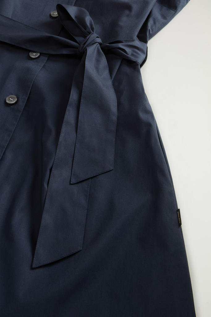 COTTON POPLIN SHIRT DRESS Blue photo 6 | Woolrich