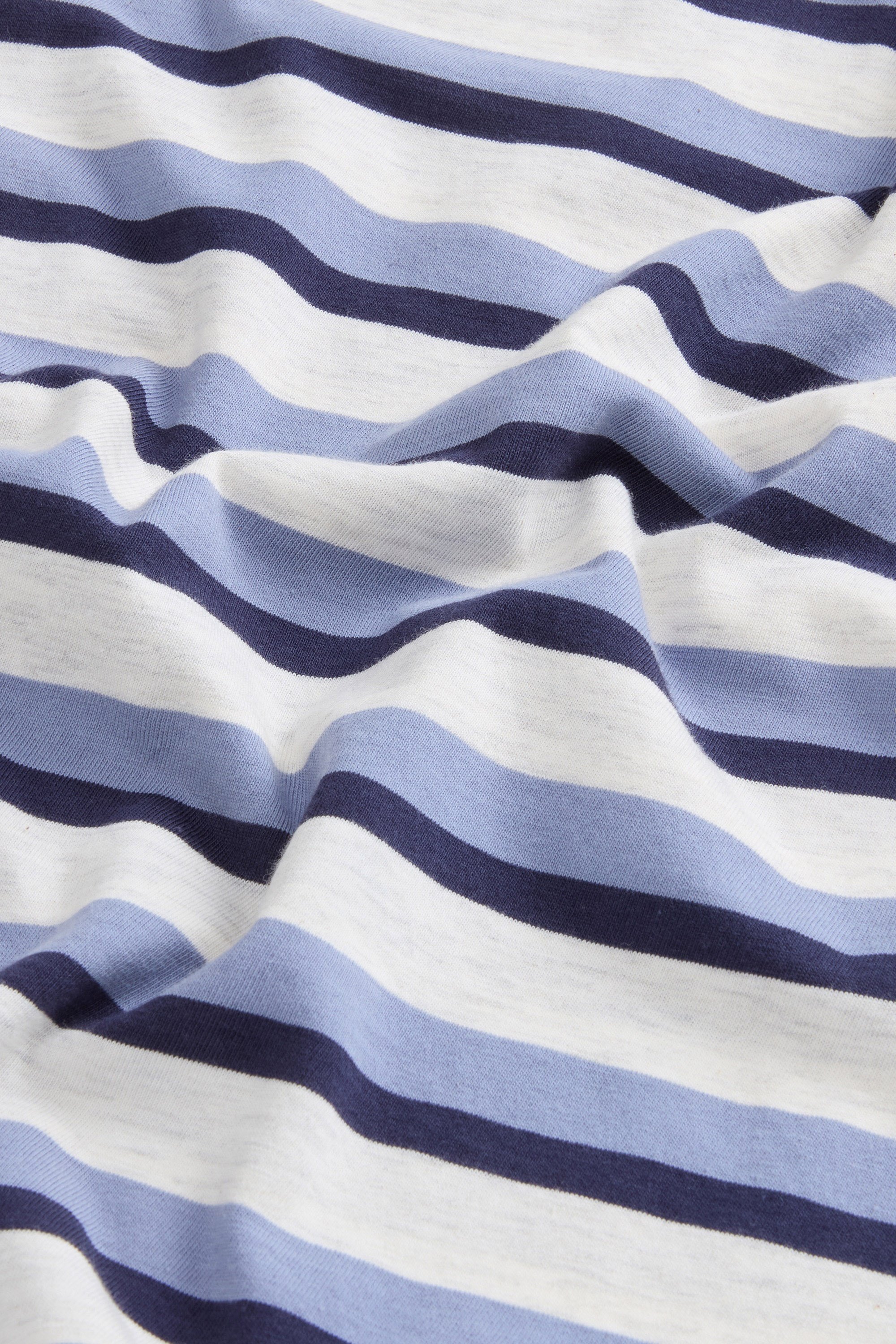 STRIPED COTTON MELANGE S/S POLO Blau photo 7 | Woolrich