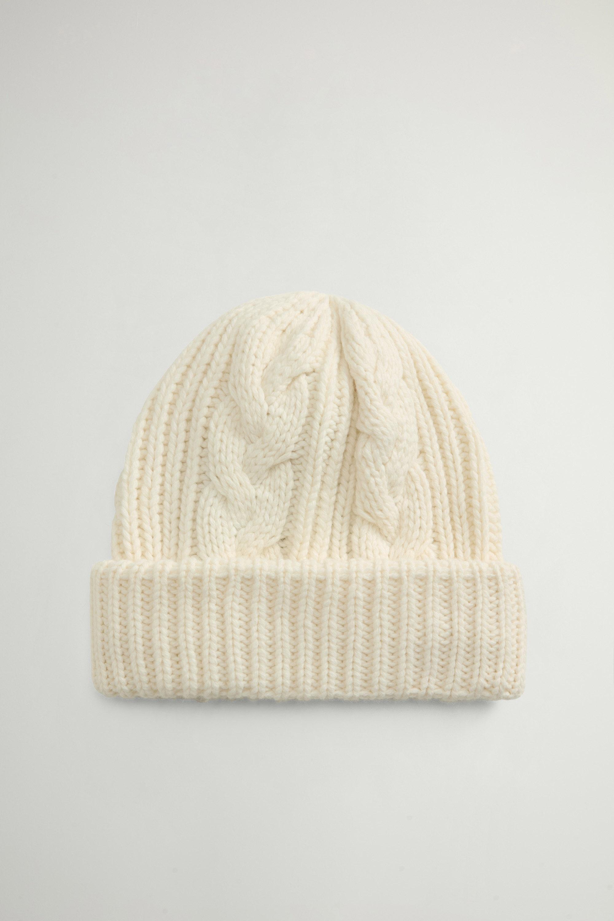 Beanie aus einer Baumwoll-Woll-Mischung Weiß photo 1 | Woolrich