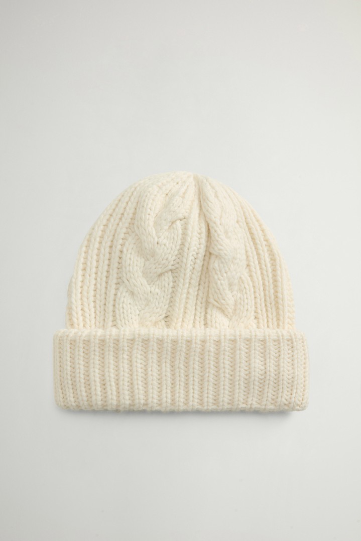 Beanie aus einer Baumwoll-Woll-Mischung Weiß photo 1 | Woolrich