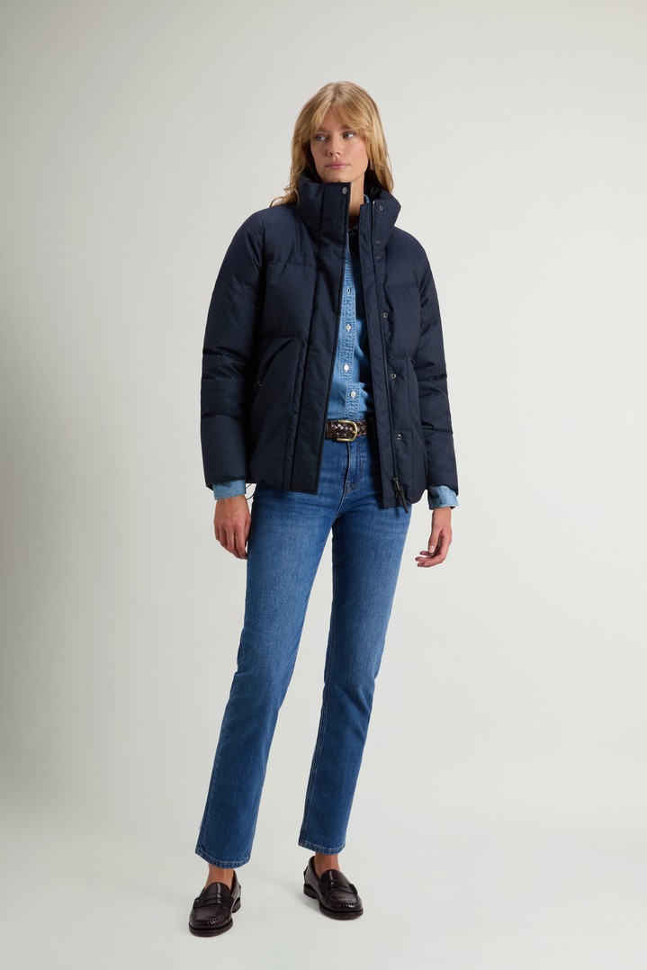 Quilted Checked Jacket in Wool-Effect Fabric Blue photo 2 | Woolrich