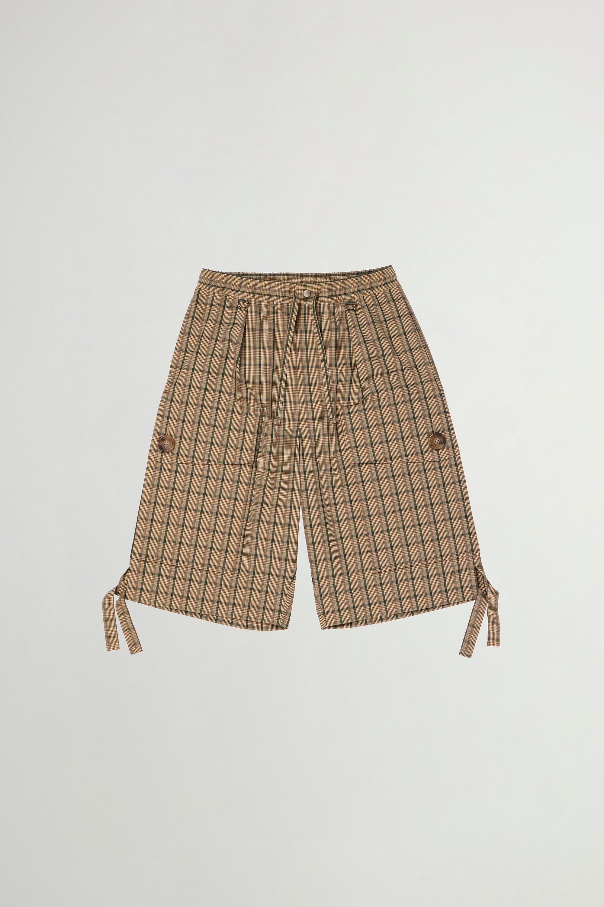 Madras Shorts in Cotton and Nylon Blend Brown photo 1 | Woolrich