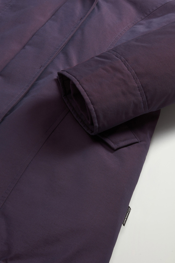 Arctic Parka in Ramar Cloth with Detachable Fur Trim Purple photo 7 | Woolrich