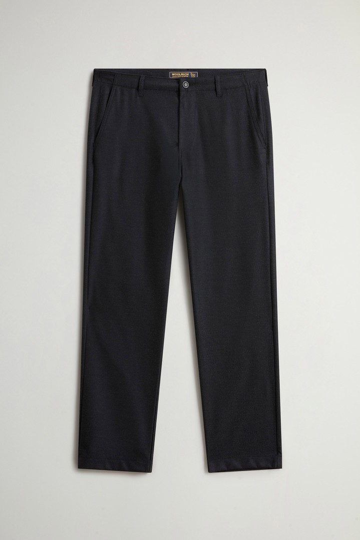 Chinohose aus Flanell aus einer recycelten Wollmischung Grau photo 1 | Woolrich