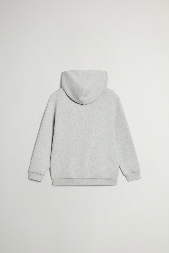 LOGO HOODIE Gray photo 2 | Woolrich