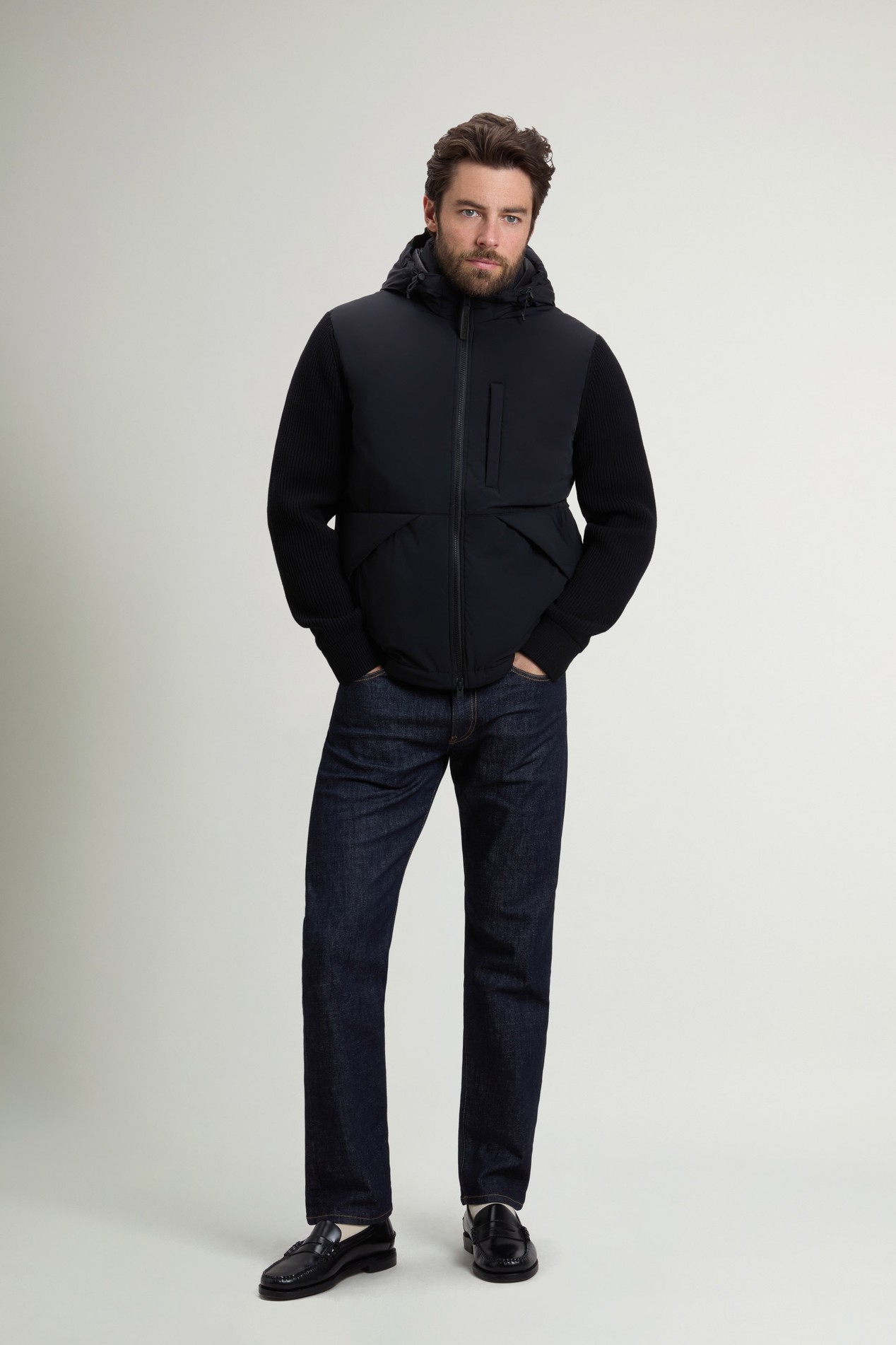 MATT STRETCH HYBRID Black photo 2 | Woolrich