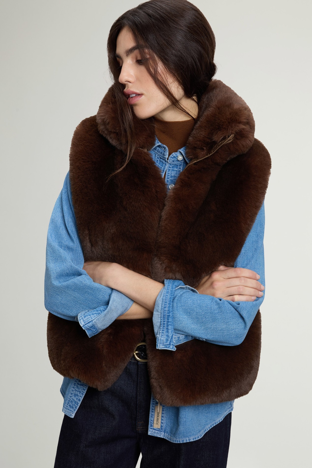 HYBRID CURLY VEST Verde photo 4 | Woolrich
