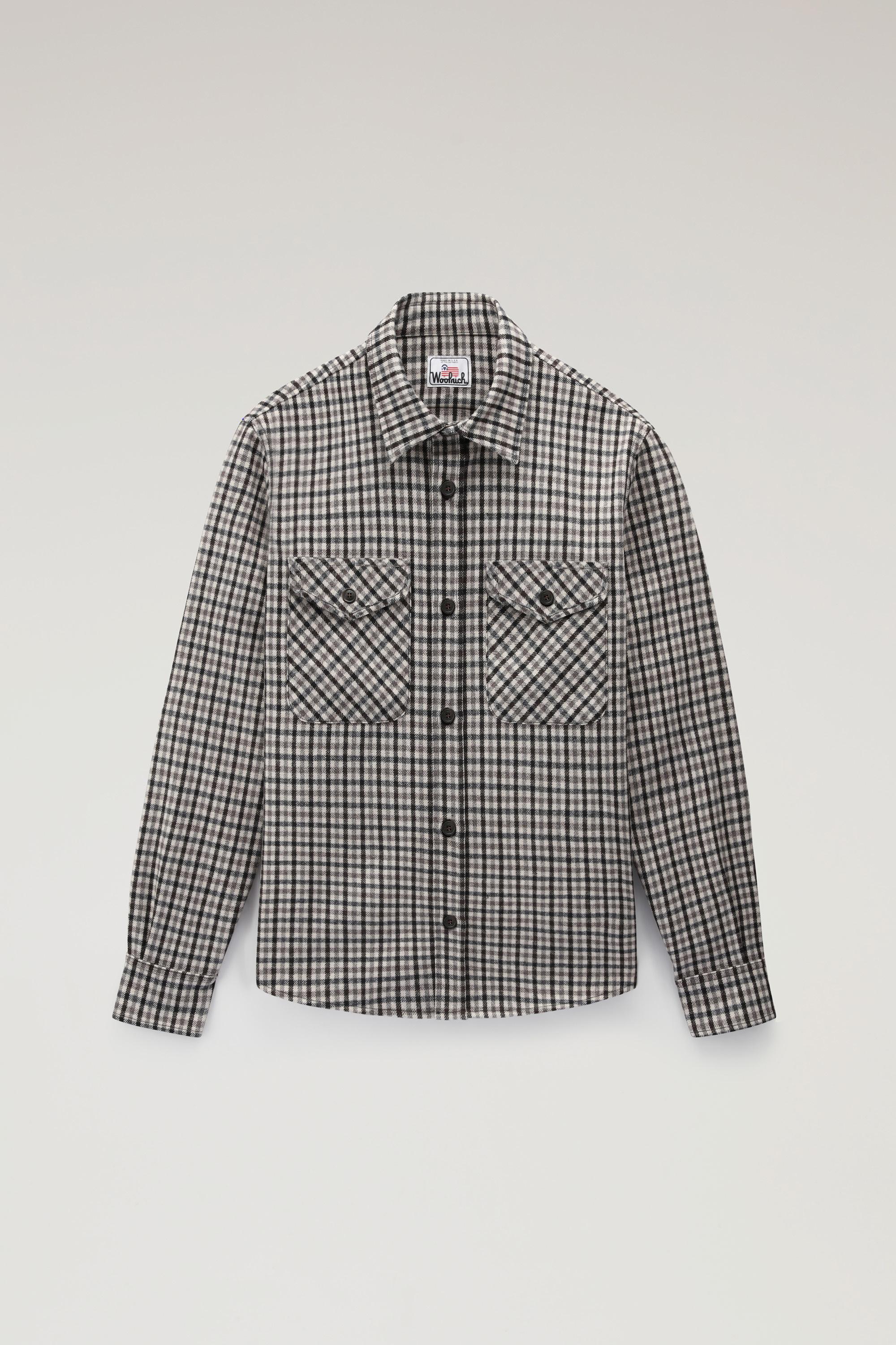 Wool Blend Oxbow Flannel Overshirt - Made in USA Multicolor photo 5 | Woolrich