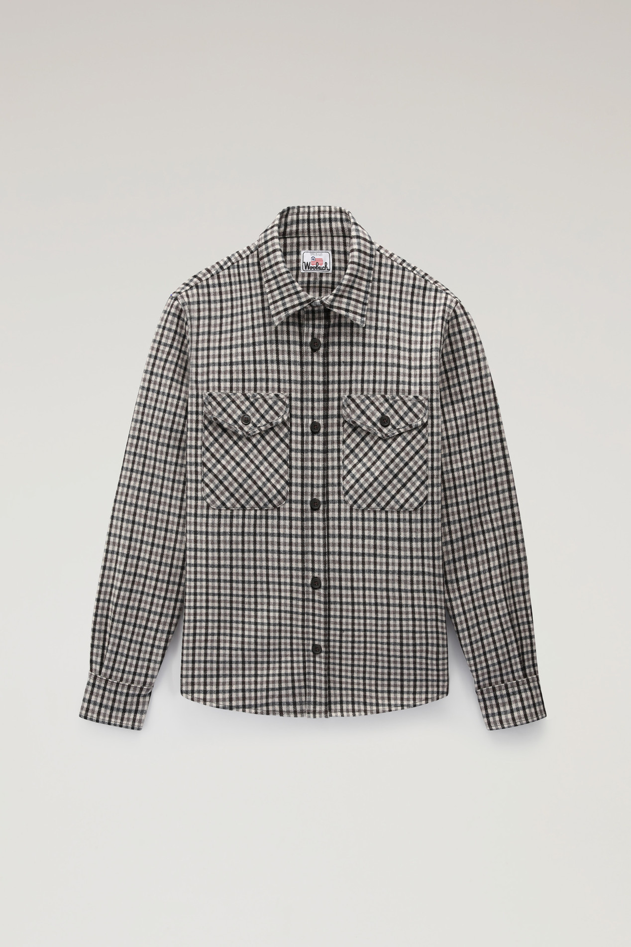 Wool Blend Oxbow Flannel Overshirt - Made in USA Multicolor photo 5 | Woolrich