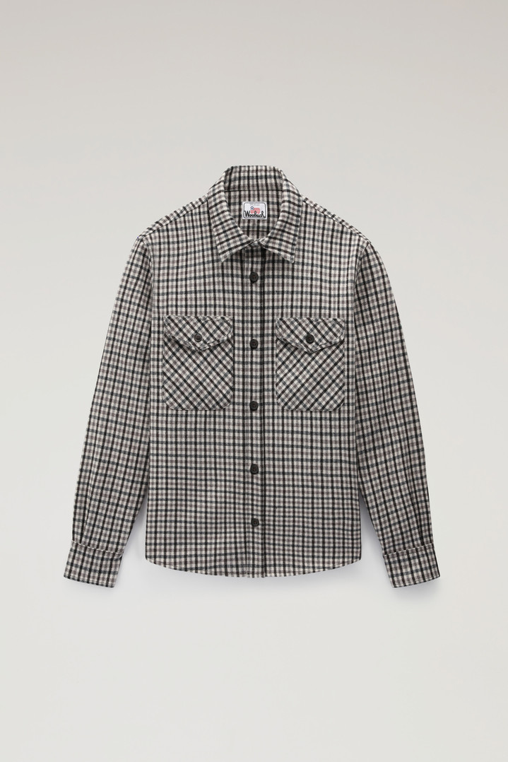 Wool Blend Oxbow Flannel Overshirt - Made in USA Multicolor photo 5 | Woolrich