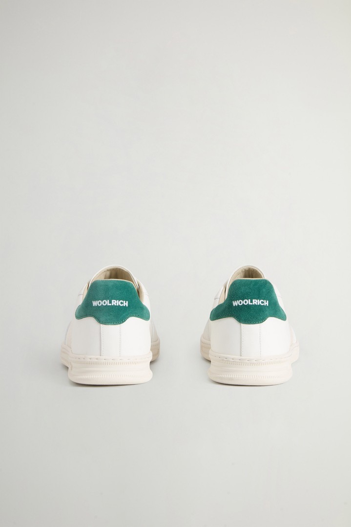 Doubleu Tennis Sneakers in Calfskin with Suede Details White photo 3 | Woolrich