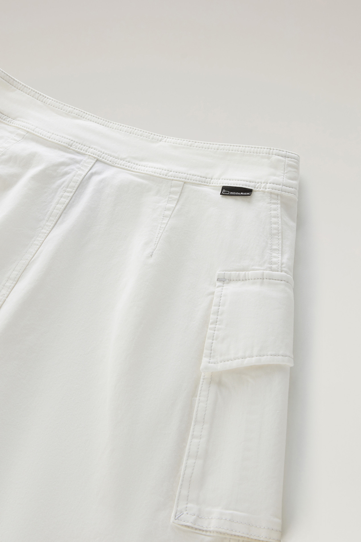 Wrap Cargo Skirt in Cotton Twill White photo 3 | Woolrich
