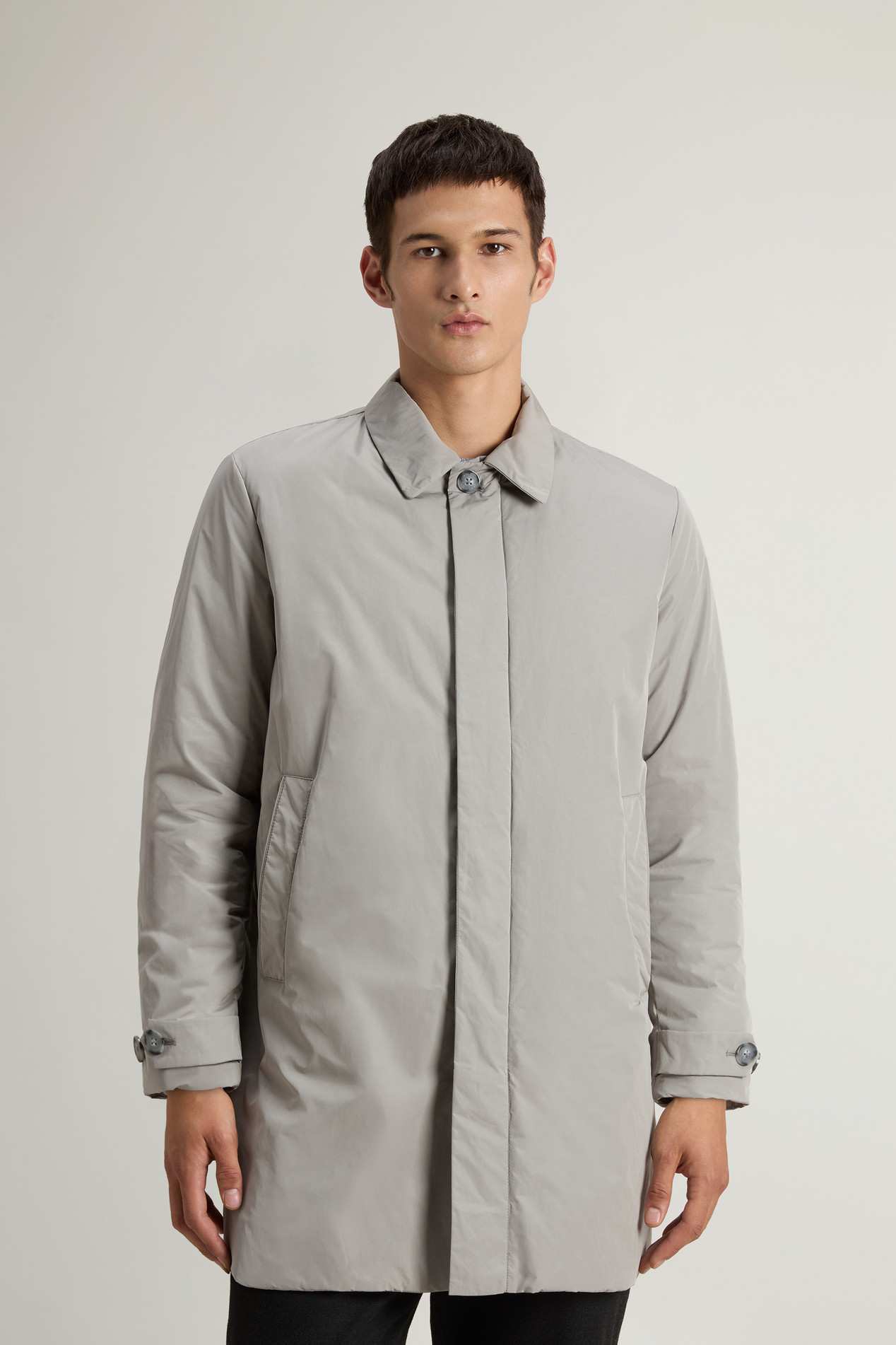 Garment-Dyed Coat in Peached Urban Touch Gray photo 1 | Woolrich