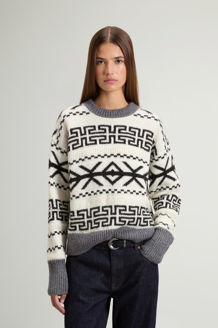 FAIRISLE CREWNECK White photo 1 | Woolrich